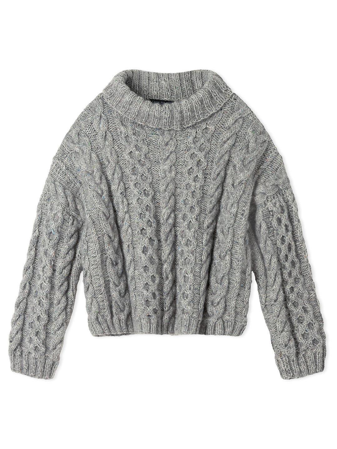 Strickpaket Natural Alpaca Pelo &amp; Natural Superkid Tweed Rollkragenpullover