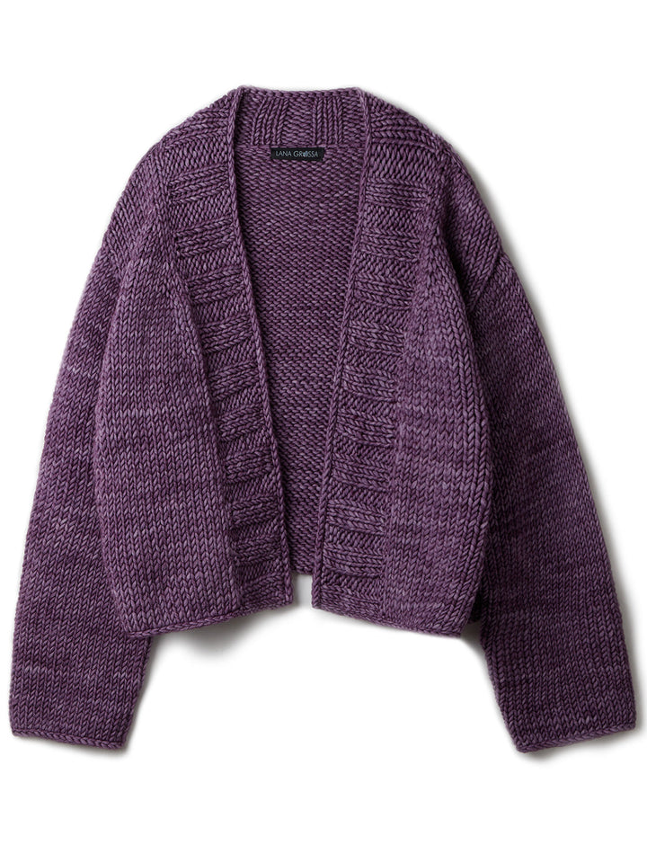 Strickpaket Vintage Superchunky Top-down-Jacke