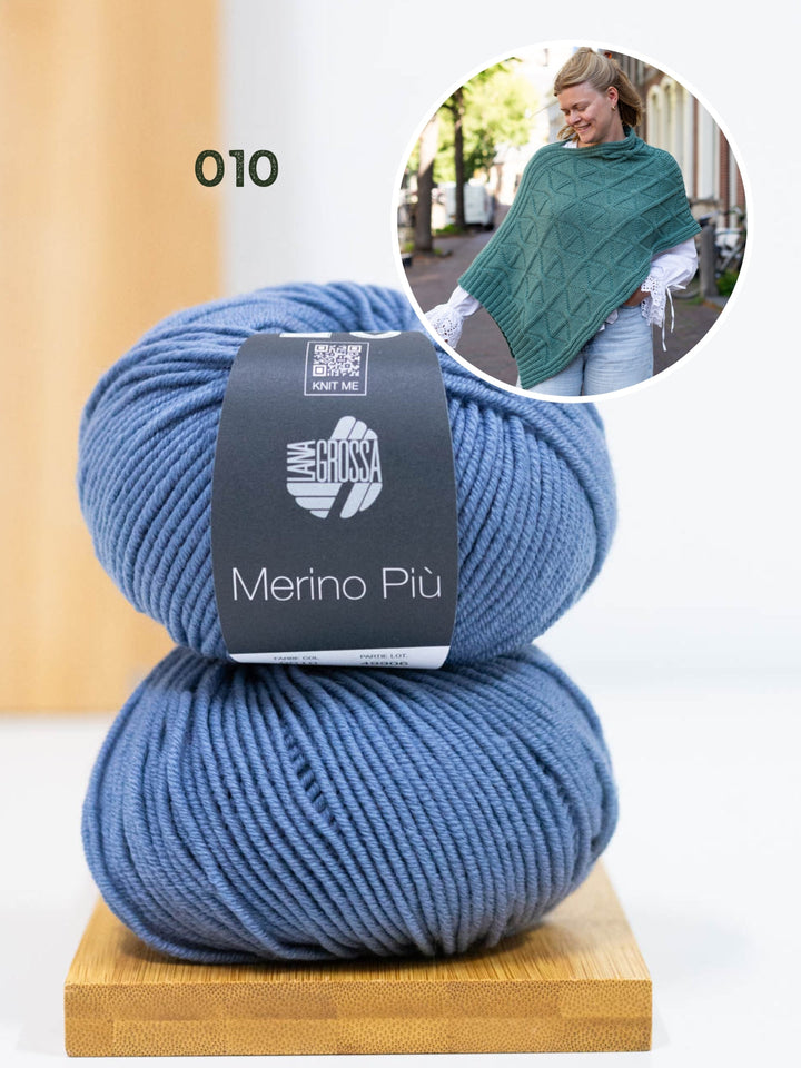 Strickpaket Più Poncho - Knotten Design