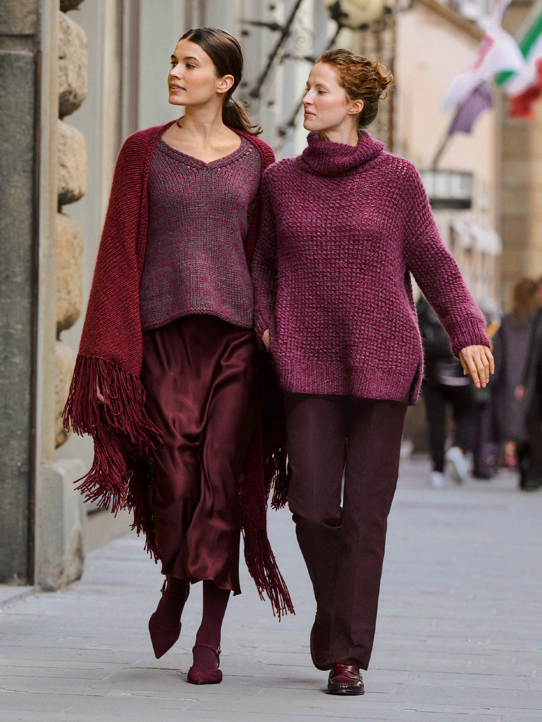 Strickpaket Winter Softness Silkhair V-Ausschnitt-Pullover