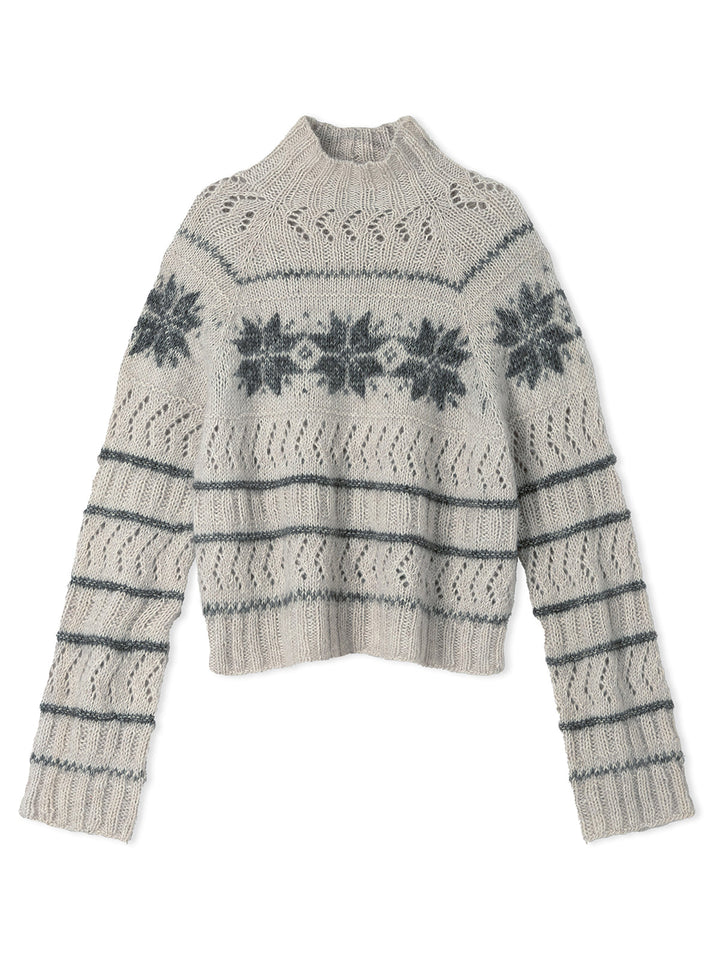 Strickpaket Natural Alpaca Pelo Raglanpullover