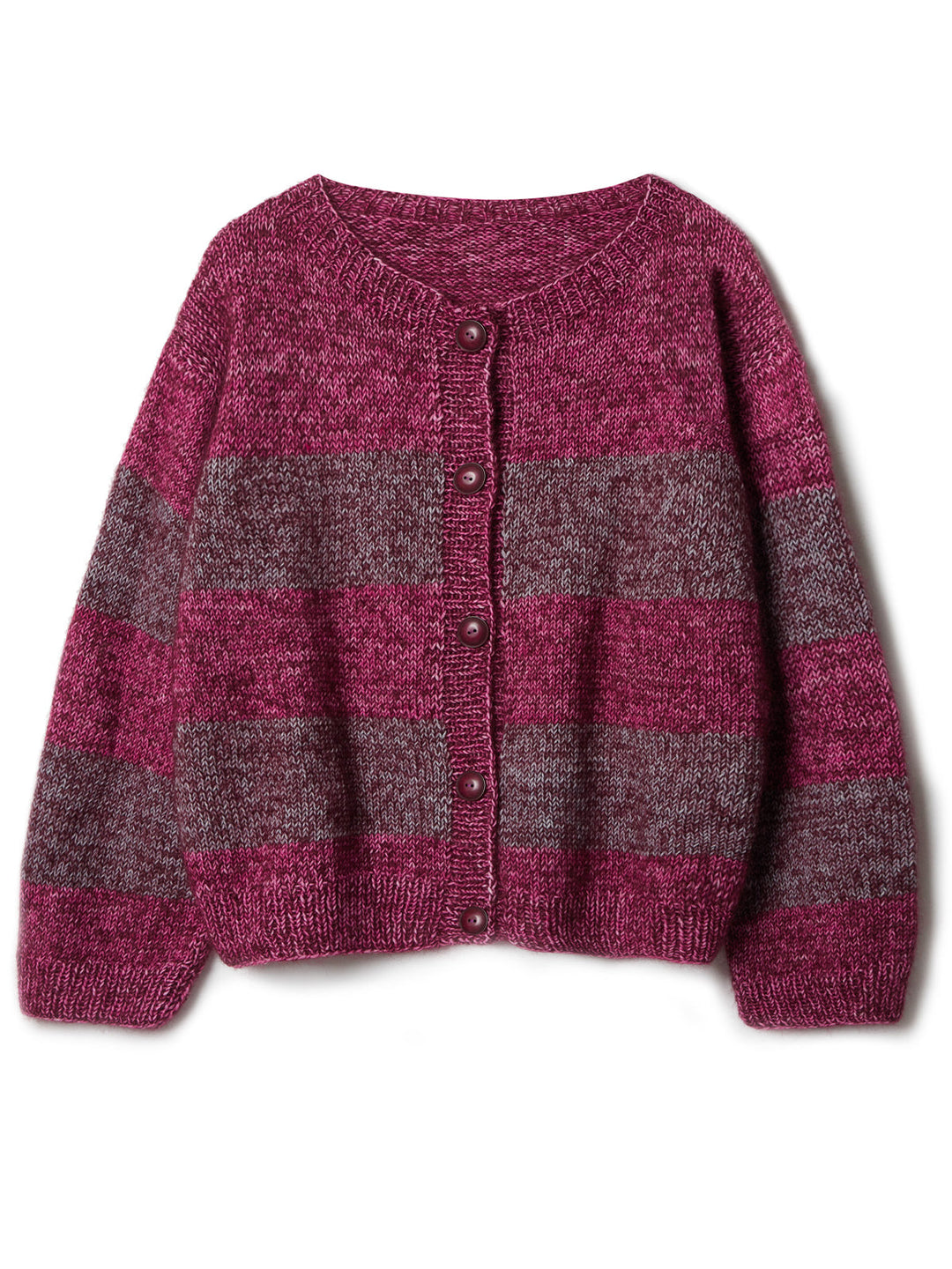 Strickpaket Cool Wool Vintage Silkhair Streifenjacke