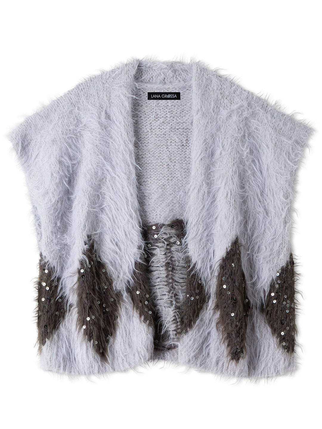 Strickpaket Ecopuno Basta Cosmo Weste mit Karos