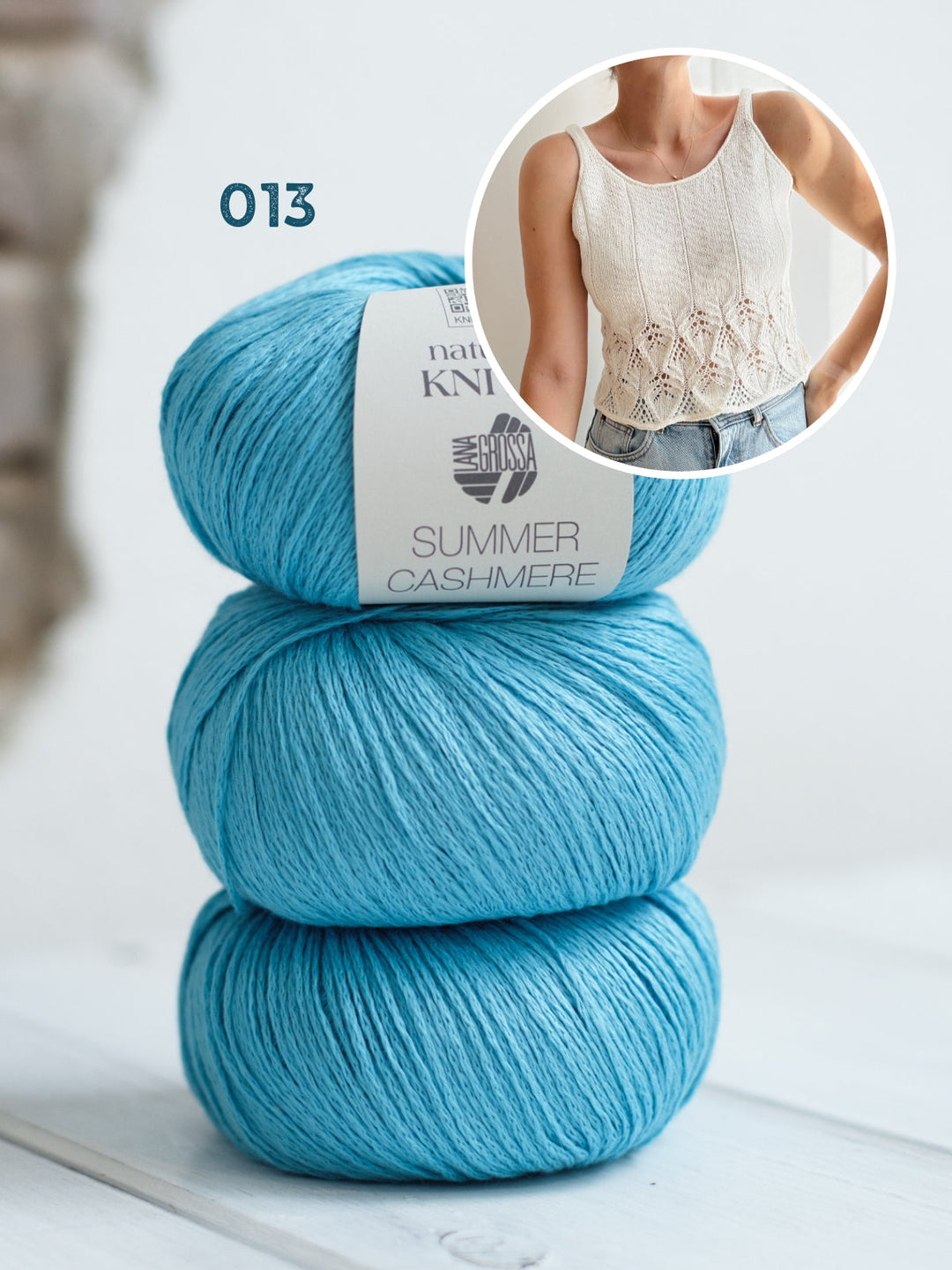 Strickpaket Electrine Top - Kolibri by Johanna