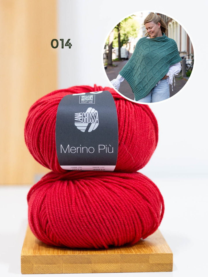 Strickpaket Più Poncho - Knotten Design