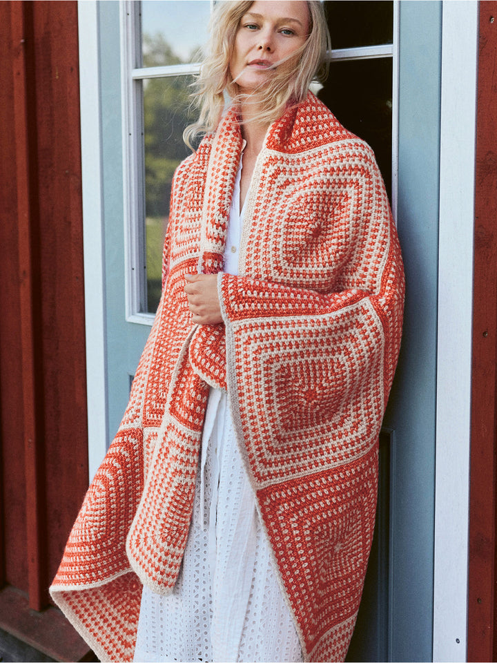 Häkelpaket Natural Alpaca Pelo Decke