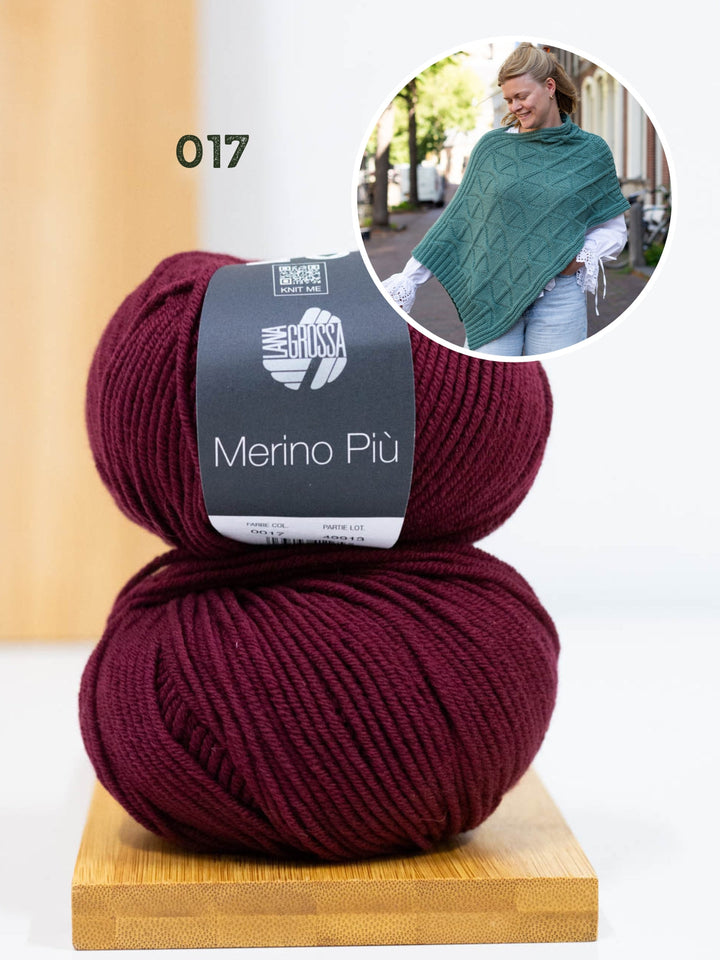 Strickpaket Più Poncho - Knotten Design