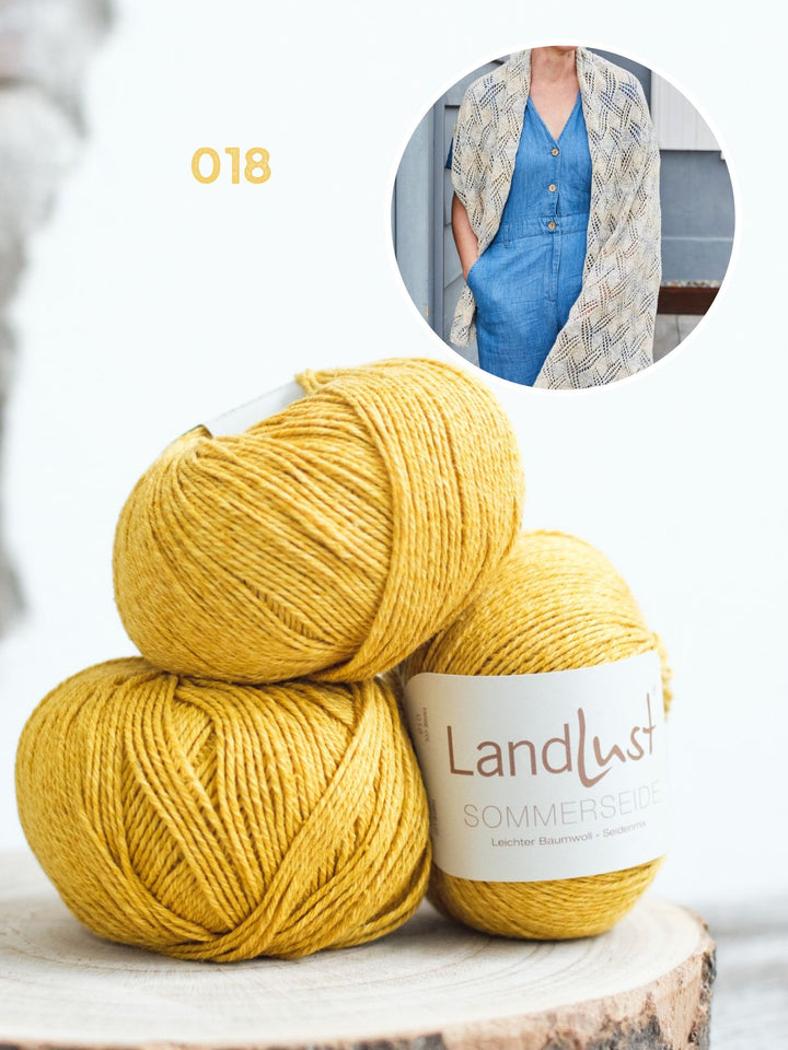 Strickpaket Landlust Sommerseide Schal