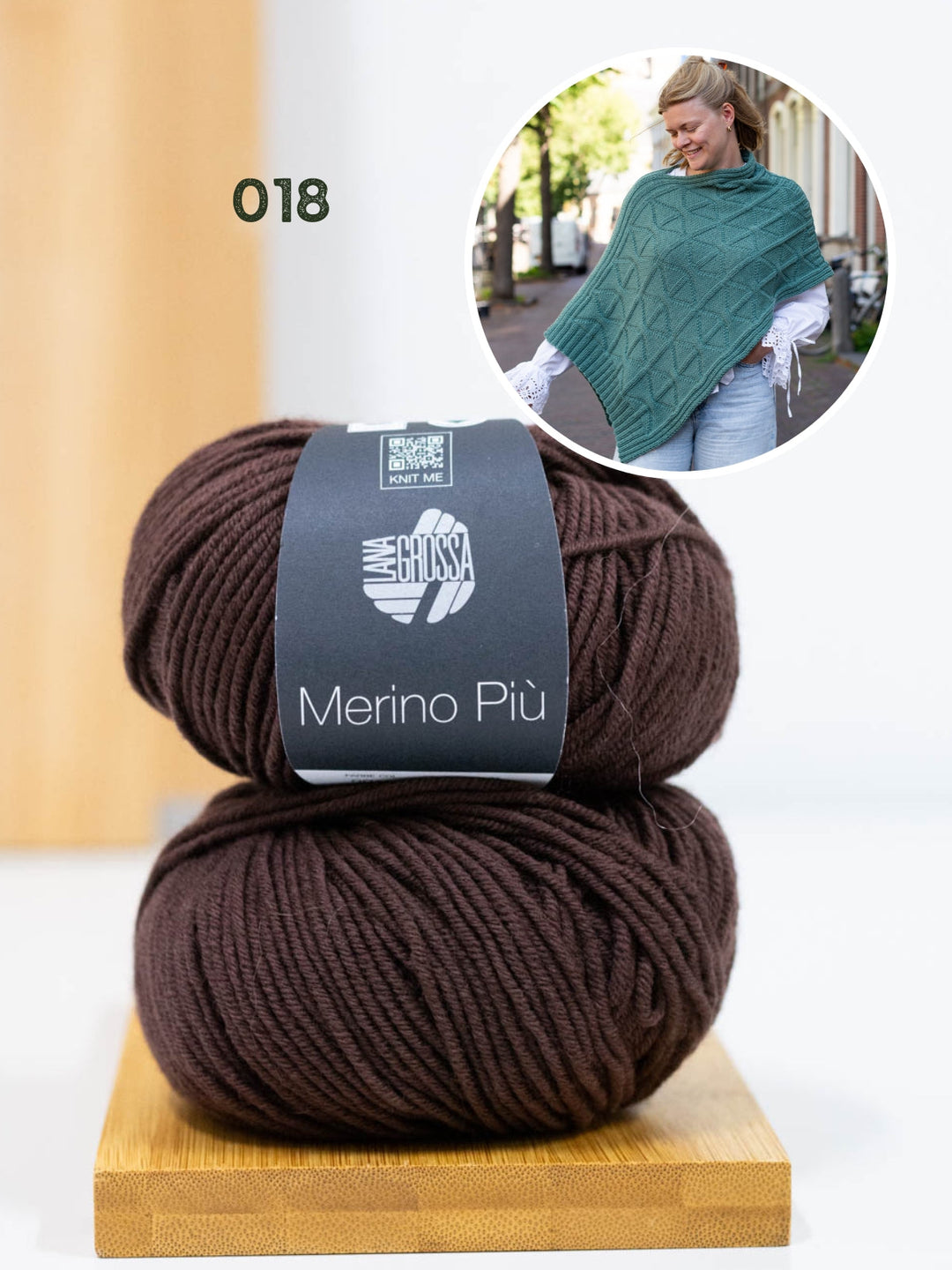 Strickpaket Più Poncho - Knotten Design