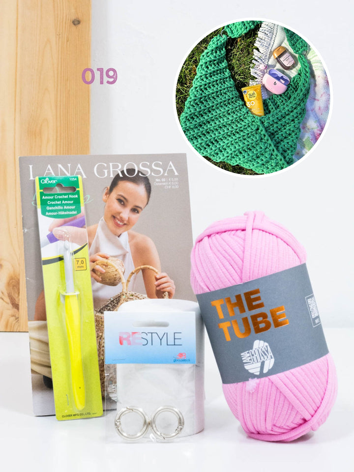 Anfängerpaket Häkeln - The Tube Tasche