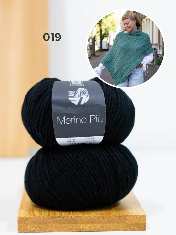 Strickpaket Più Poncho - Knotten Design