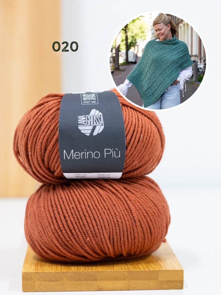 Strickpaket Più Poncho - Knotten Design