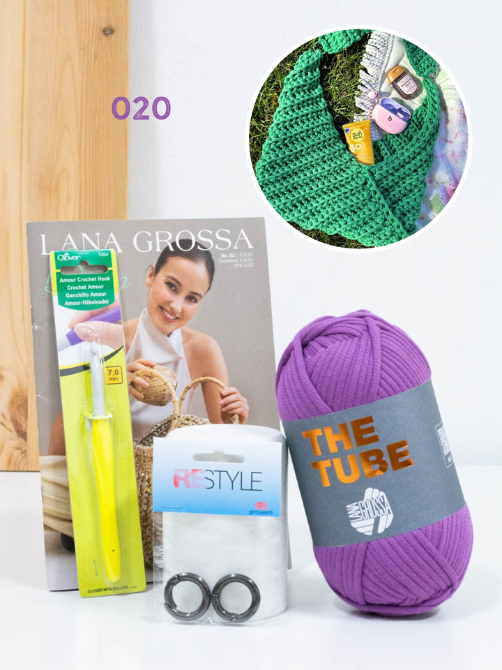 Anfängerpaket Häkeln - The Tube Tasche