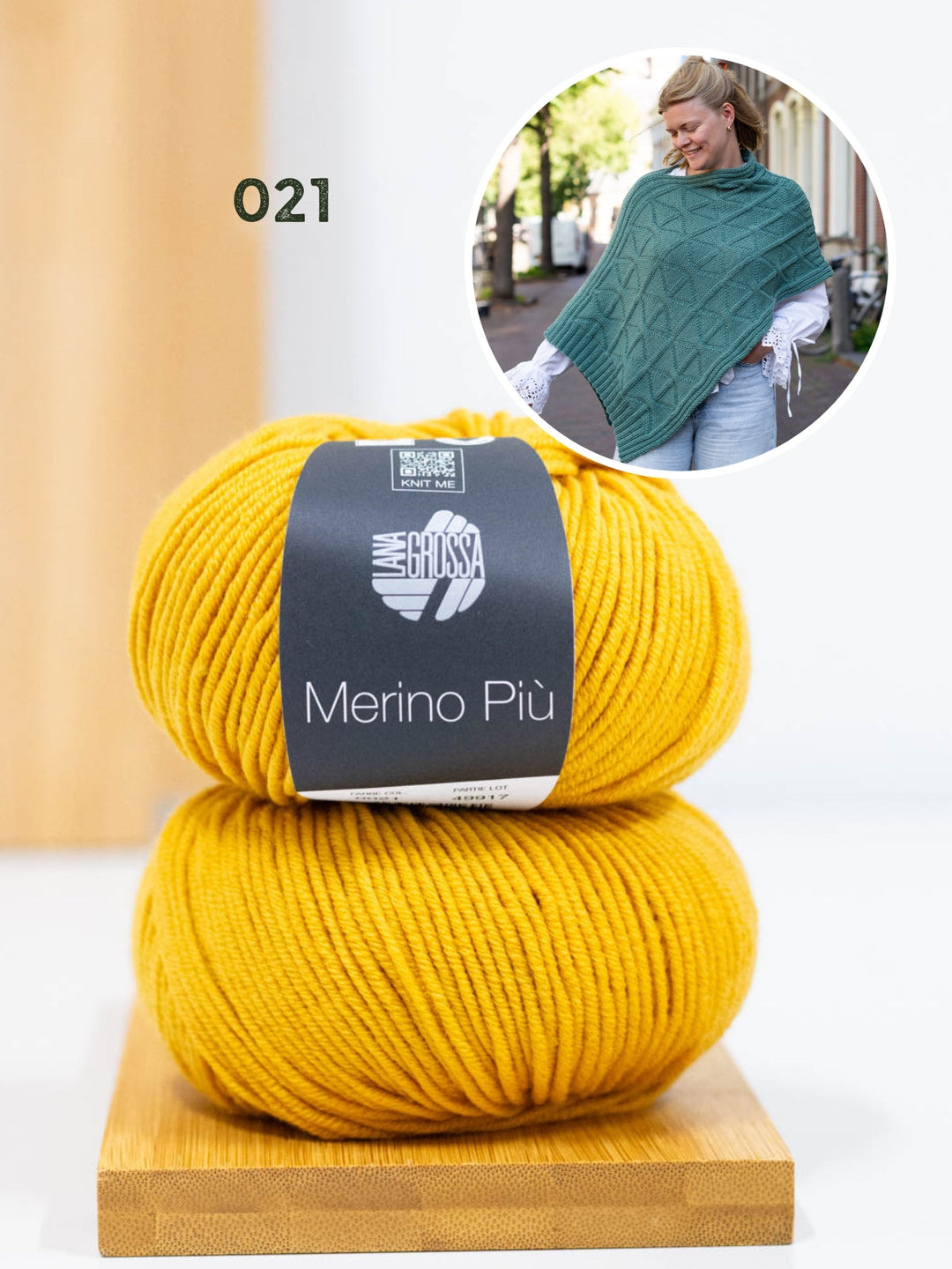 Strickpaket Più Poncho - Knotten Design