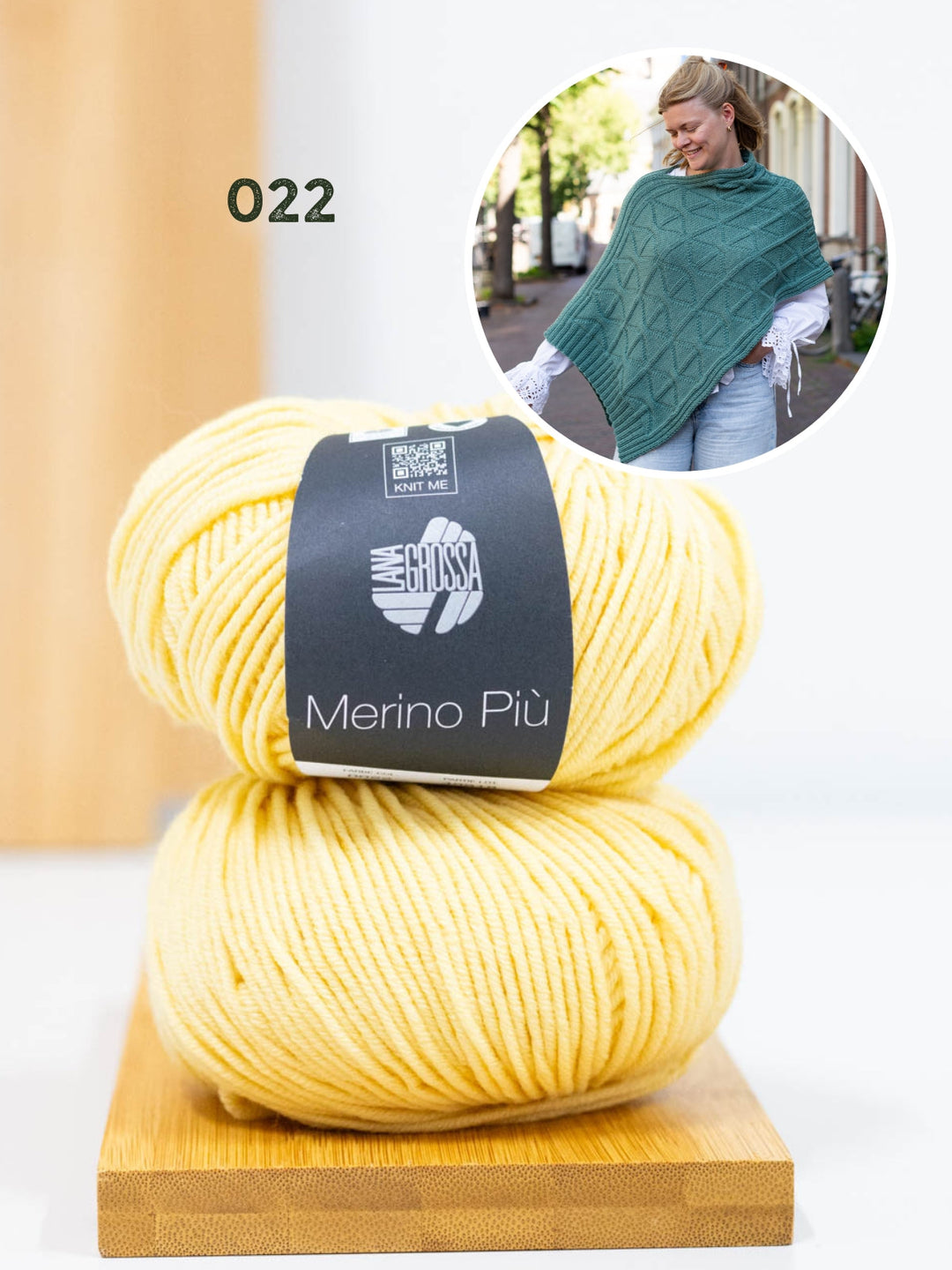 Strickpaket Più Poncho - Knotten Design