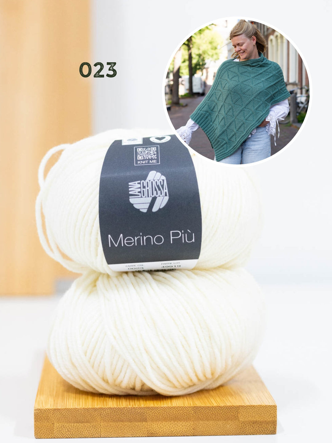 Strickpaket Più Poncho - Knotten Design