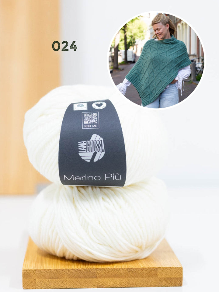 Strickpaket Più Poncho - Knotten Design
