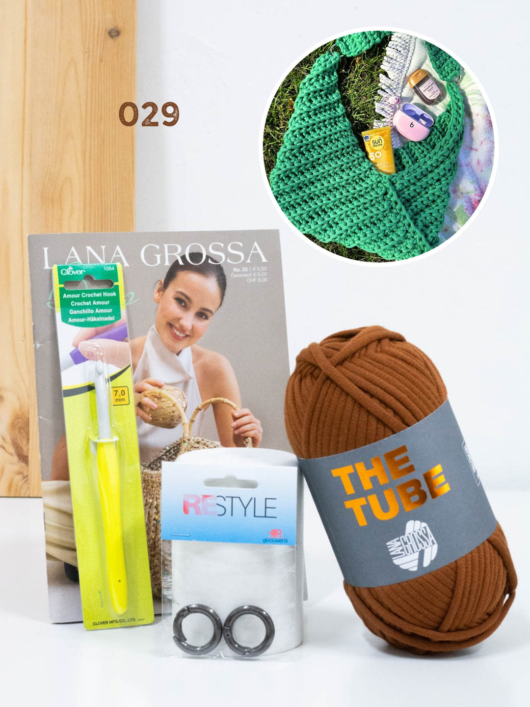 Anfängerpaket Häkeln - The Tube Tasche