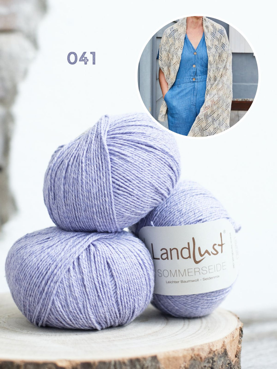 Strickpaket Landlust Sommerseide Schal