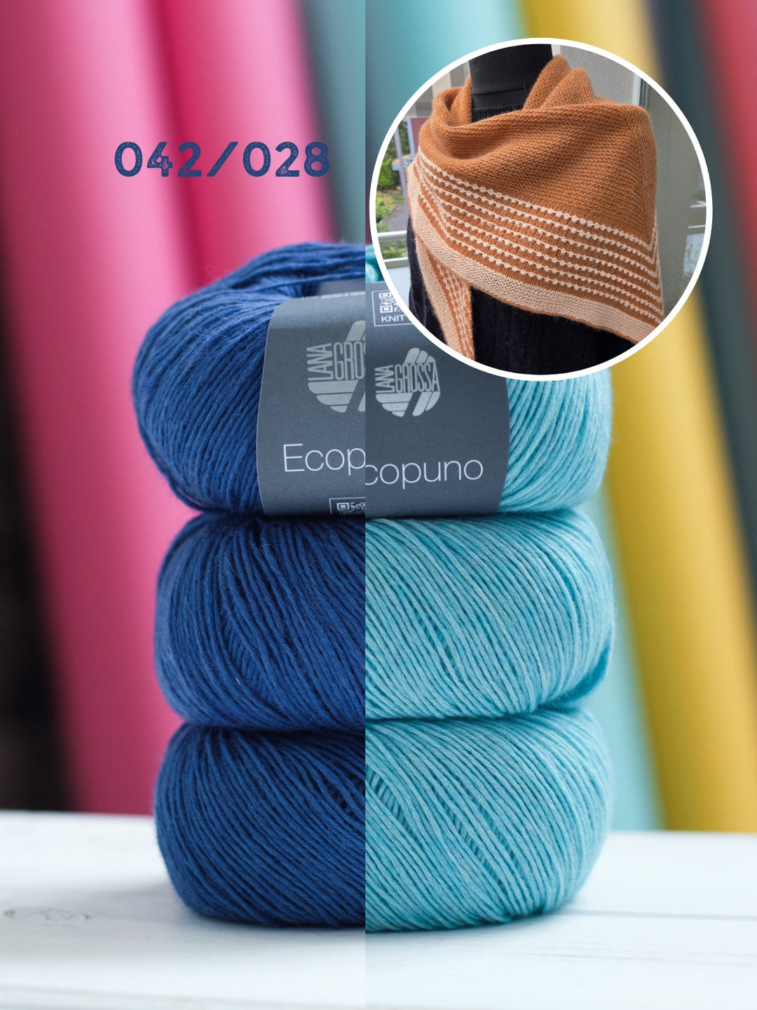 Strickpaket Lizas Tuch Pearly Lines - Ecopuno