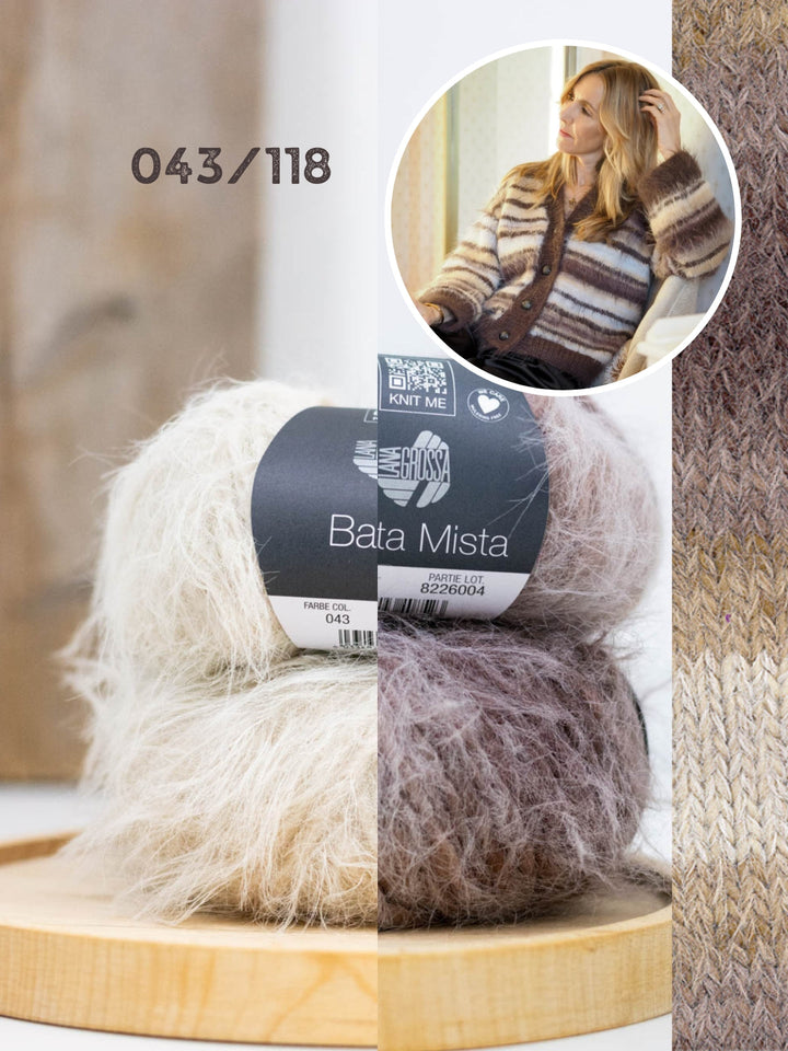 Strickpaket Fuzzy Cardigan - Tove Lindtein