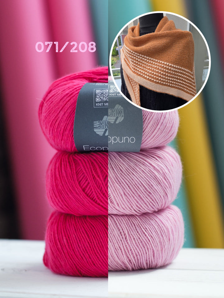 Strickpaket Lizas Tuch Pearly Lines - Ecopuno