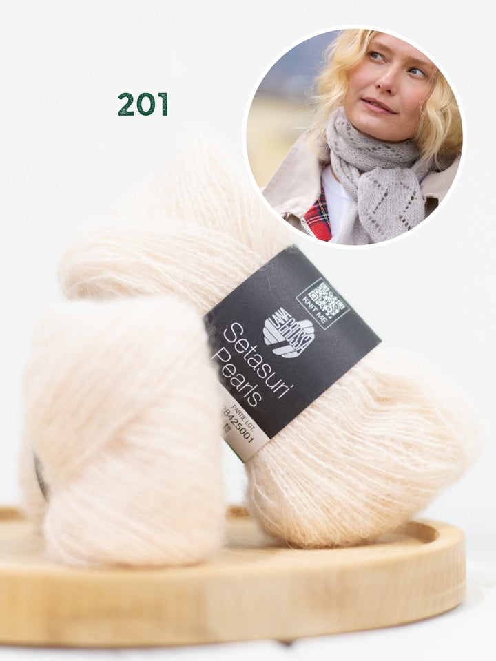 Strickpaket Setasuri Pearls Halstuch