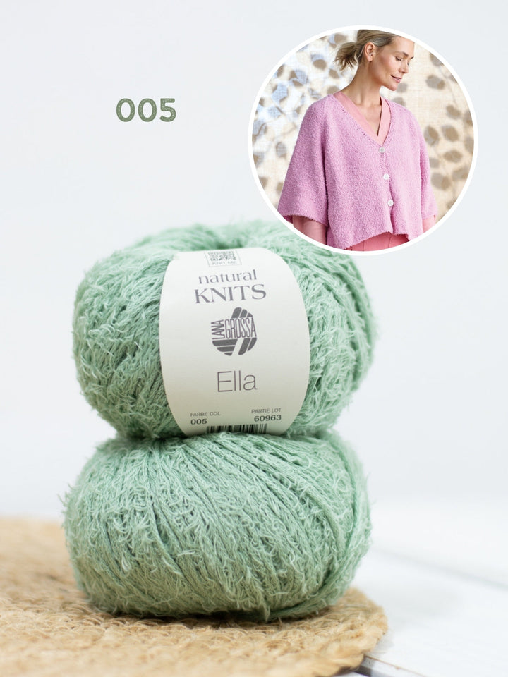 Strickpaket Ella Jacke mit kurzen Ärmeln