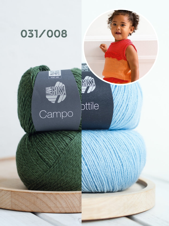 Strickpaket Campo Sottile Baby-Set (Top & Hose)