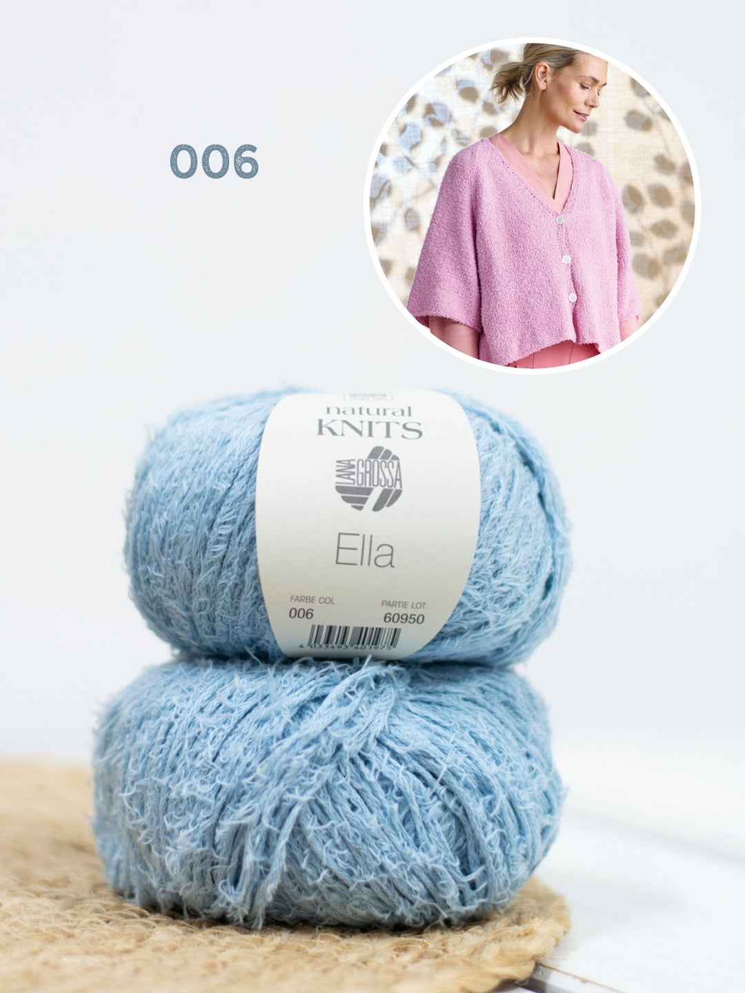 Strickpaket Ella Jacke mit kurzen Ärmeln