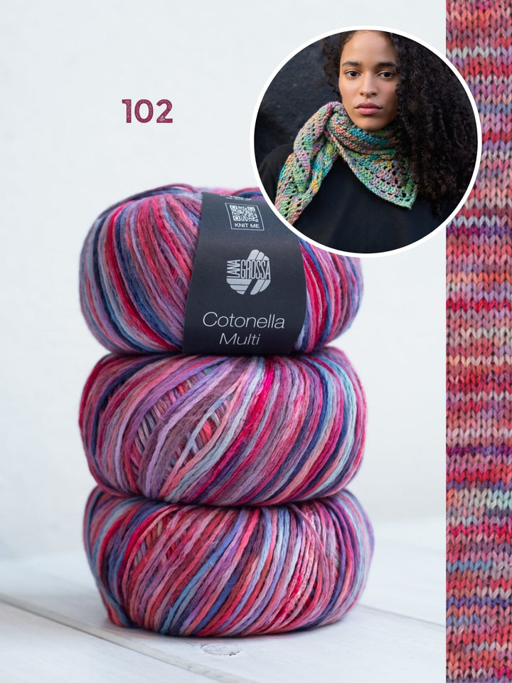 Häkelpaket Cotonella Multi Kleine Dreieckstuch
