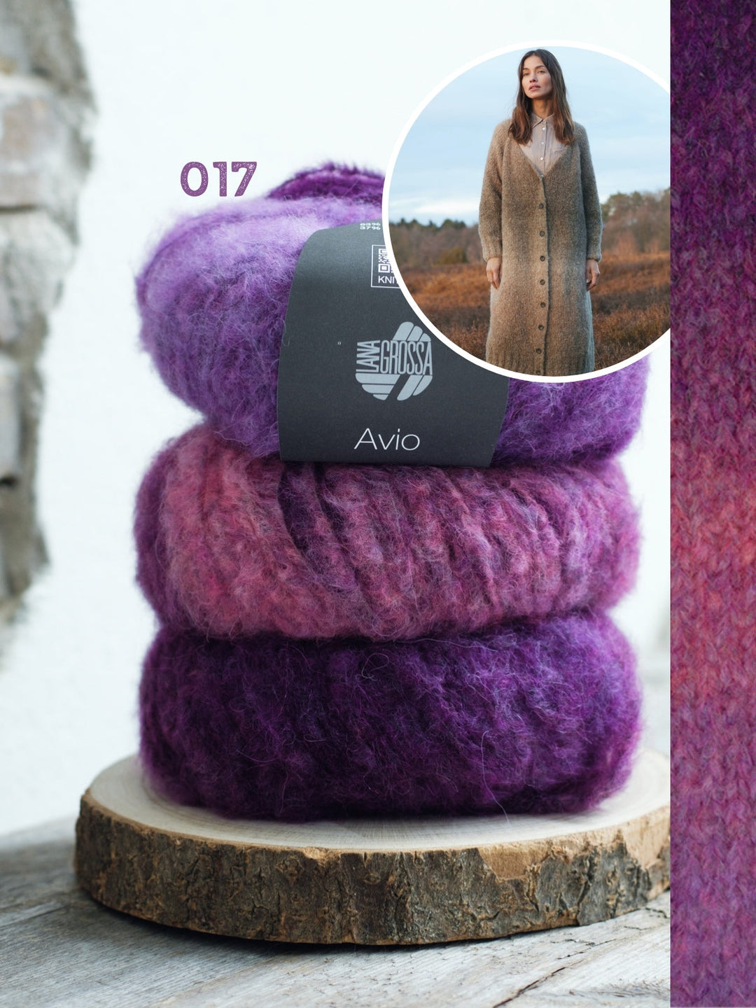 Strickpaket Avio Raglan Mantel