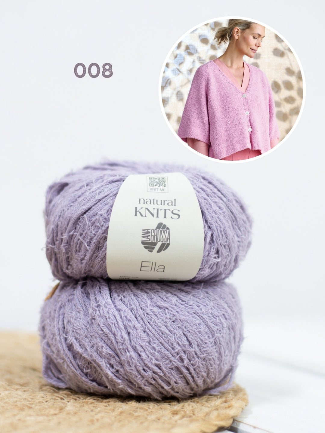 Strickpaket Ella Jacke mit kurzen Ärmeln