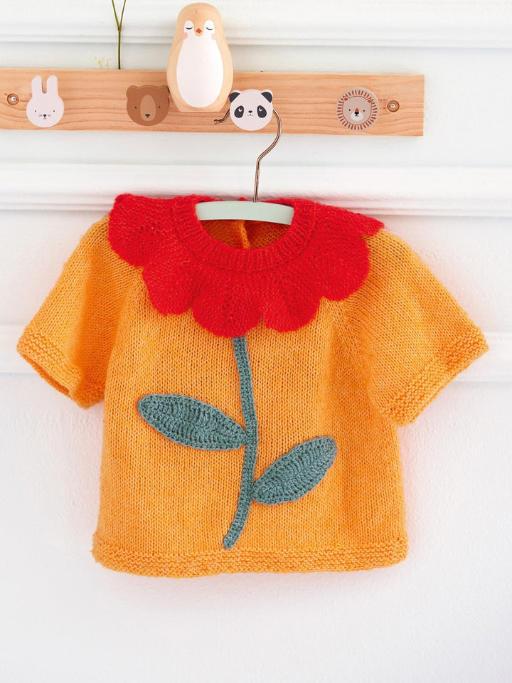 Strick- und Häkelpaket Sottile Blumen-Shirt