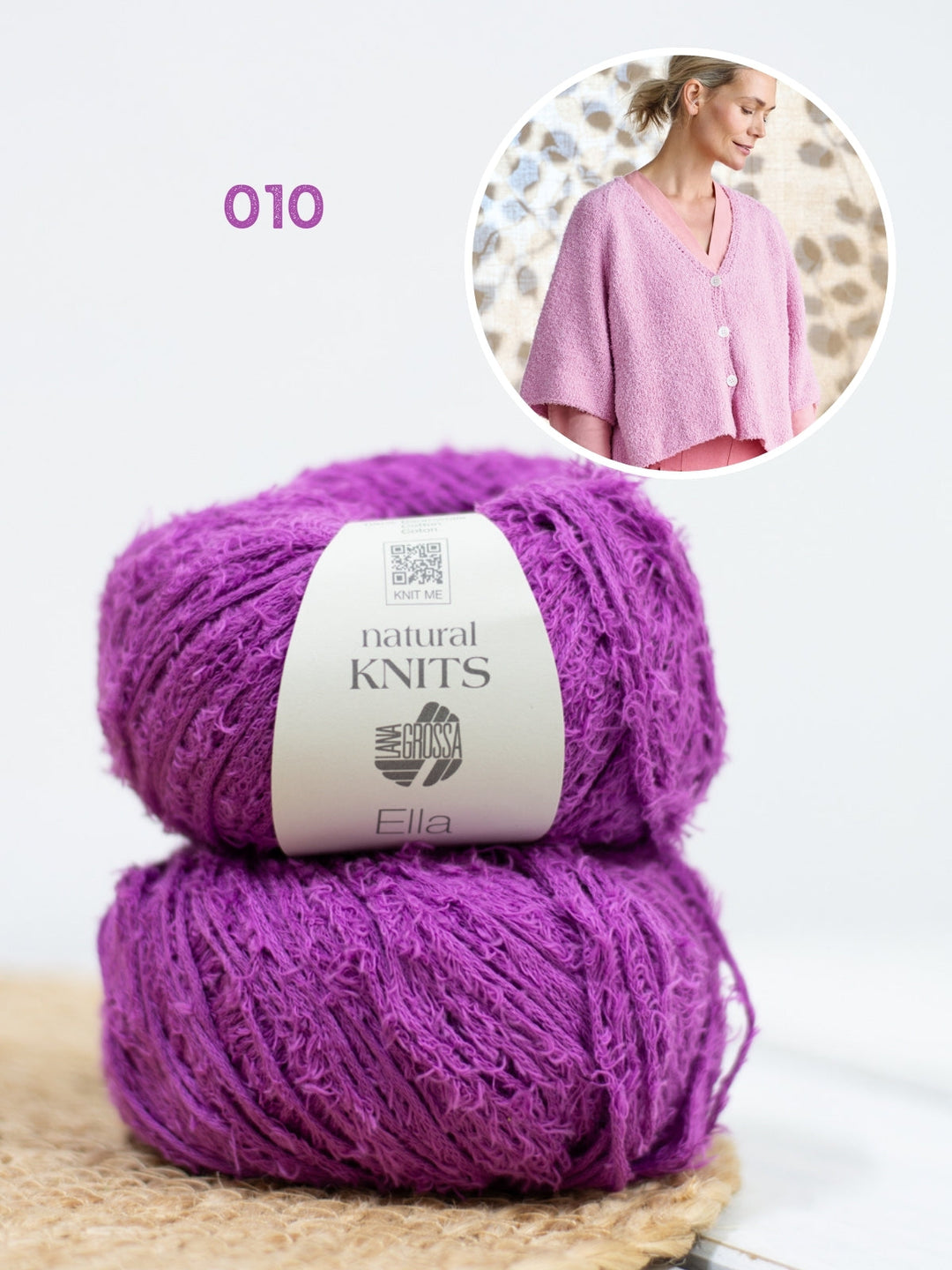 Strickpaket Ella Jacke mit kurzen Ärmeln