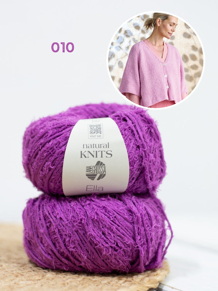 Strickpaket Ella Jacke mit kurzen Ärmeln