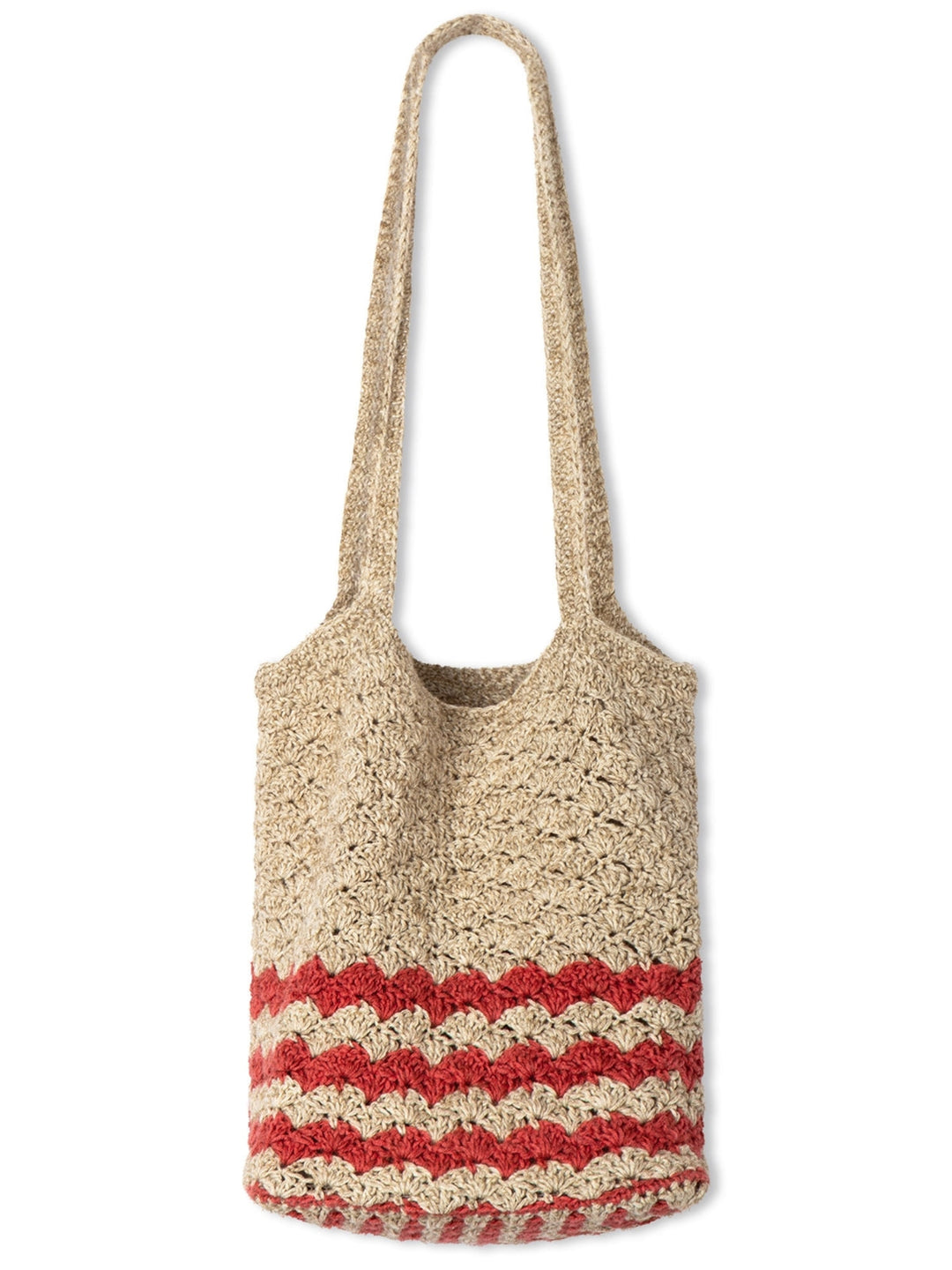 Häkelpaket Diversa Henkeltasche im Muschelmuster