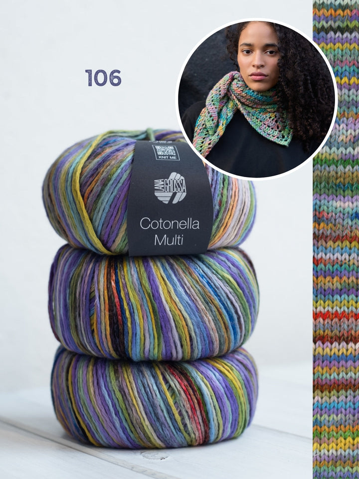 Häkelpaket Cotonella Multi Kleine Dreieckstuch