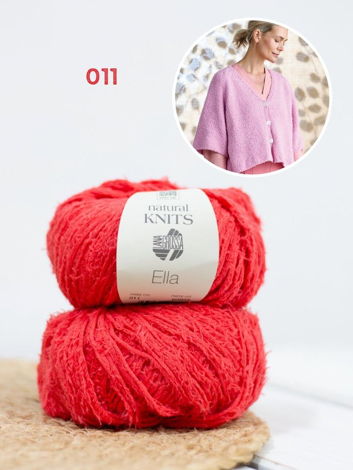 Strickpaket Ella Jacke mit kurzen Ärmeln