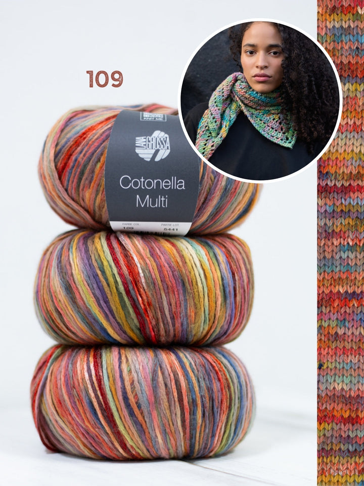 Häkelpaket Cotonella Multi Kleine Dreieckstuch