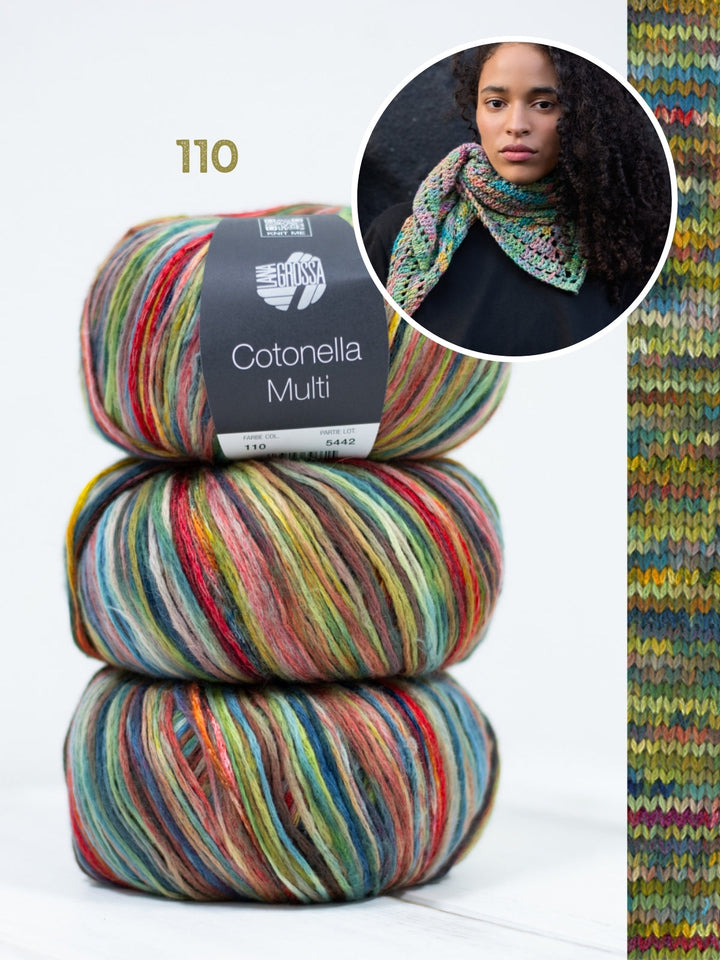 Häkelpaket Cotonella Multi Kleine Dreieckstuch