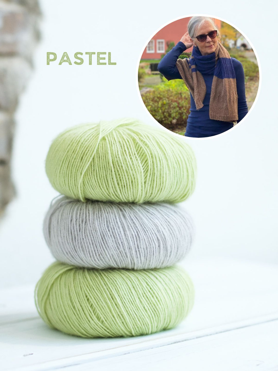 Strickpaket Lizas Tuch Mocha Blues