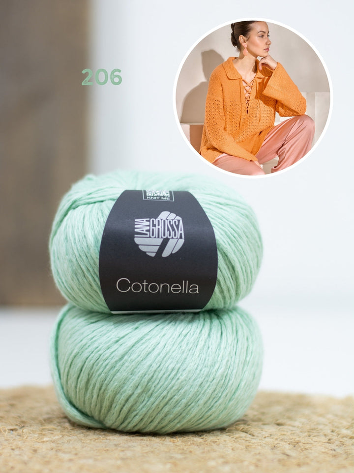 Strick- und Häkelpaket Cotonella Pullover