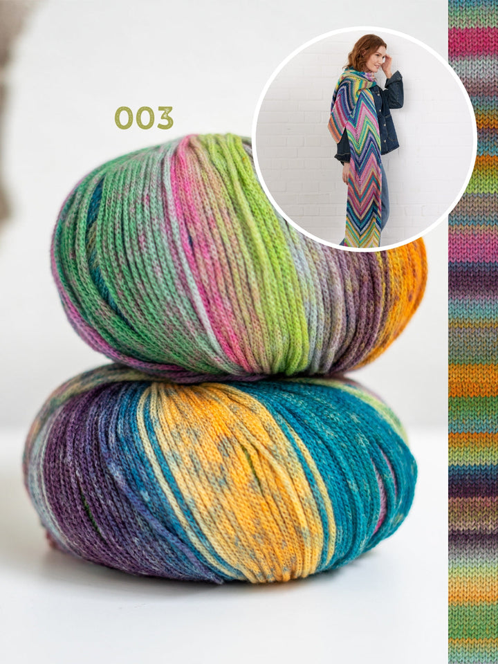 Strickpaket Farfalla Zickzack-Schal