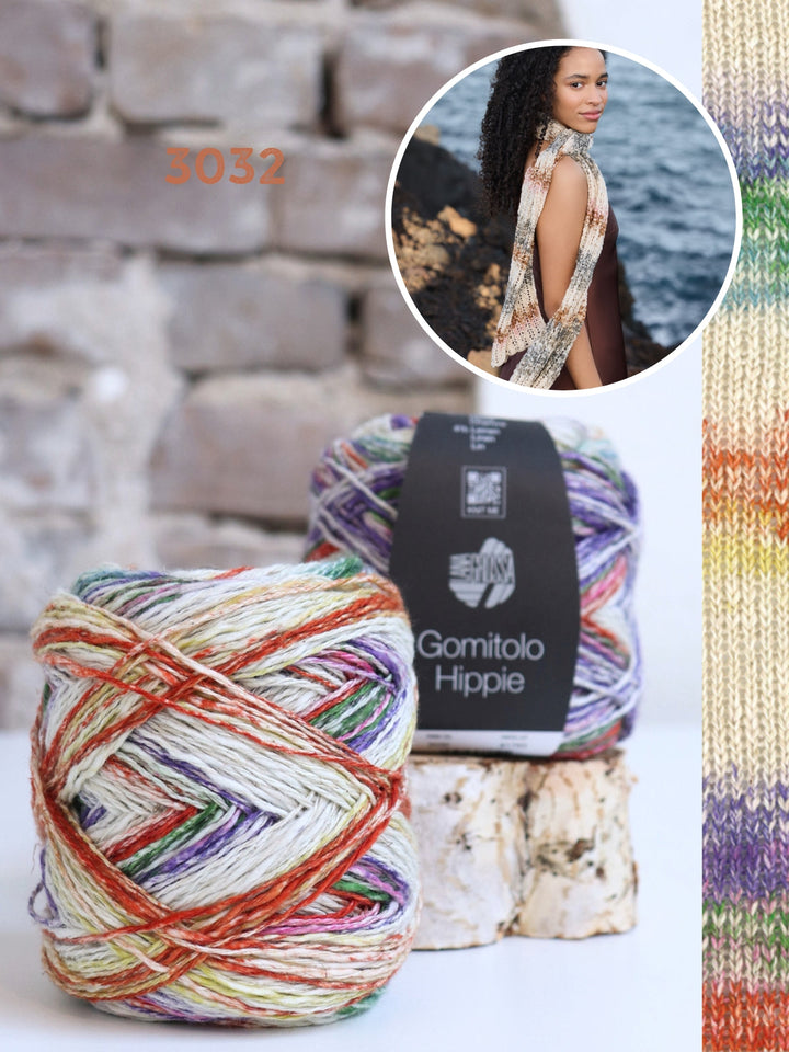 Strickpaket Gomitolo Hippie Ajour-Tuch