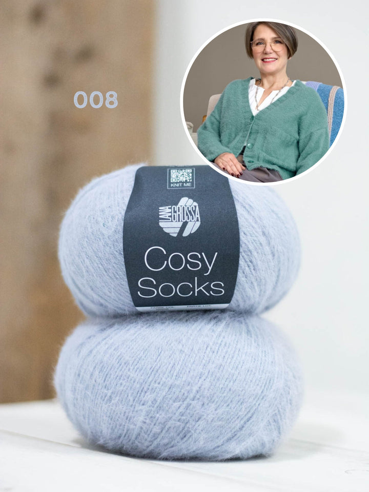 Strickpaket Cosy Socks Jacke mit Taschen