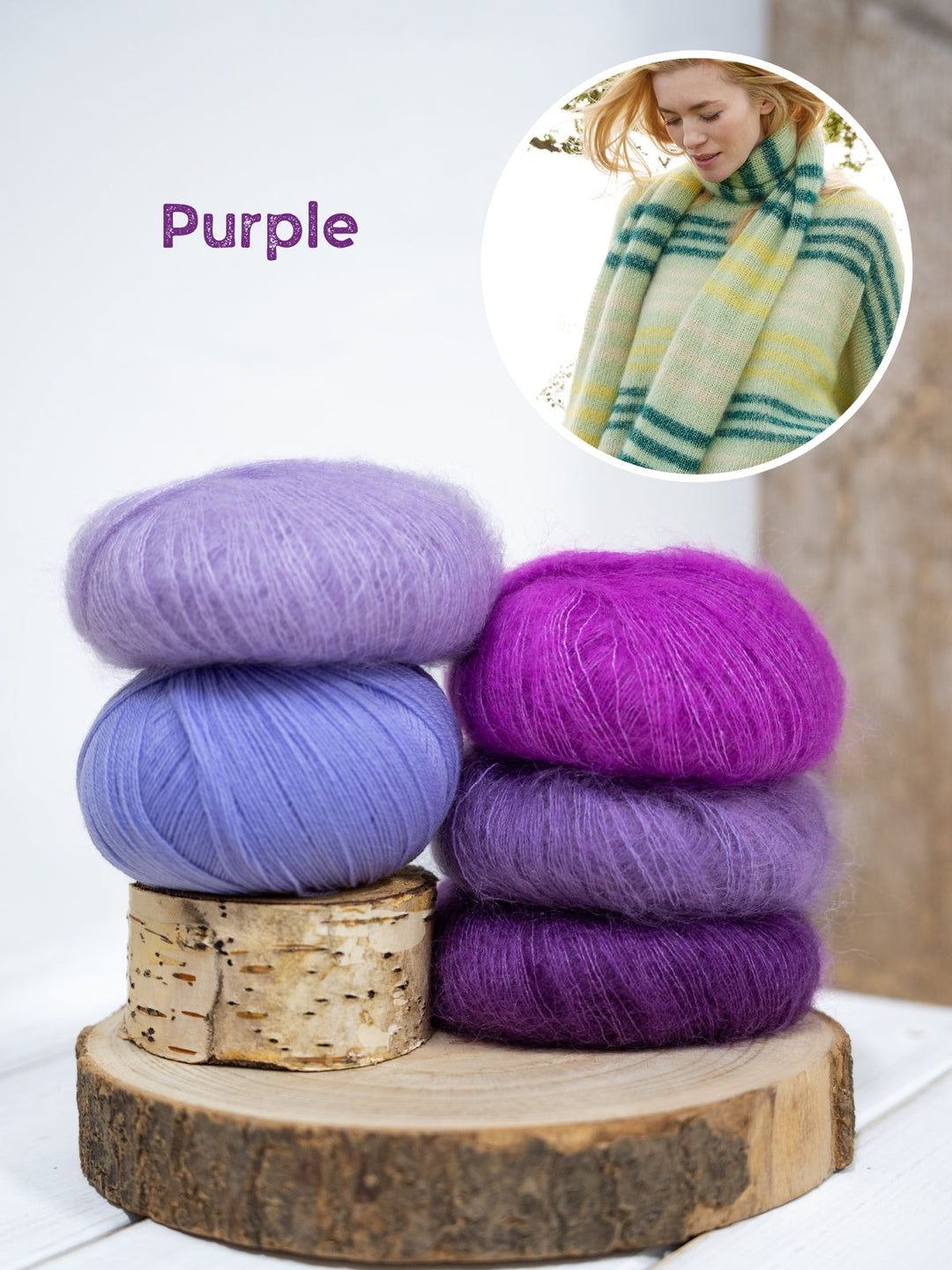 Strickpaket Cool Wool Lace Silkhair Streifenpullover