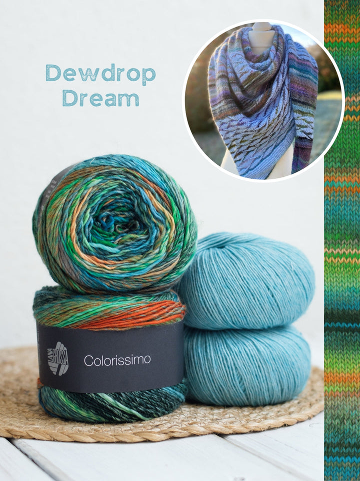 Strickpaket Lizas Tuch New Waves - Colorissimo Ecopuno