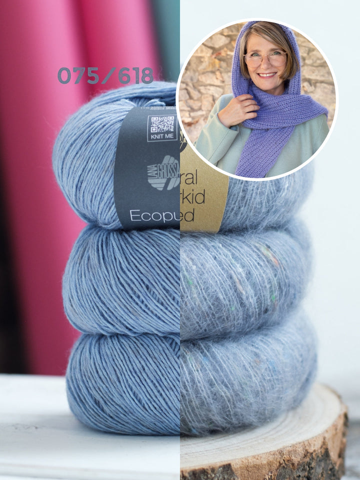 Strickpaket Cappuccio Kapuzenschal