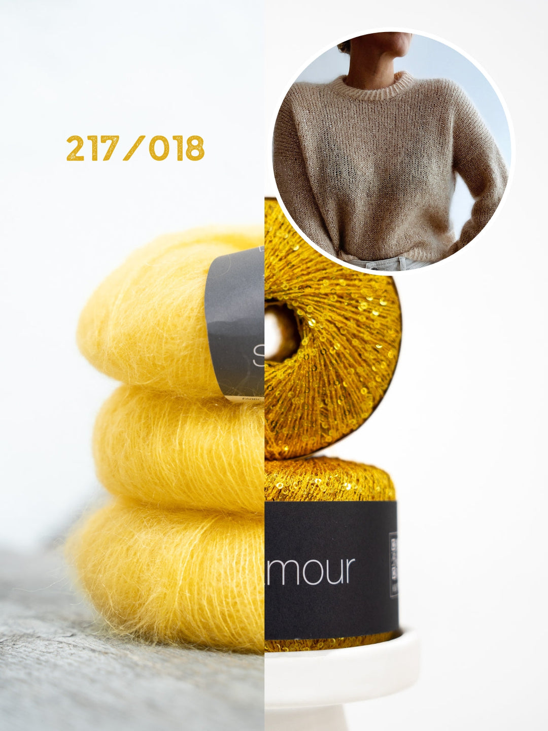 Strickpaket Odette Sweater - Kolibri by Johanna